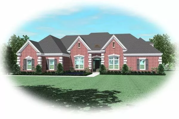 image of french country house plan 8162